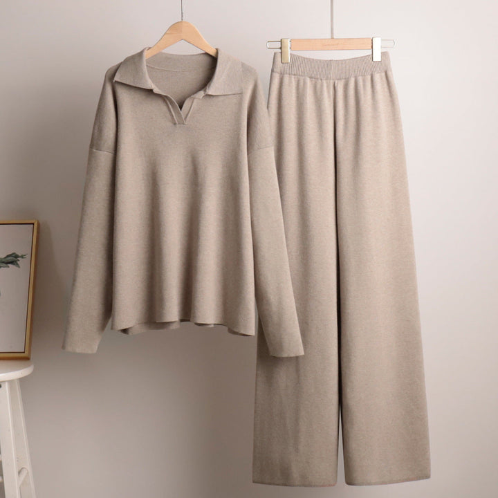 Damen Strick Set Mit Lockerem Schnitt Und Modernem Design
