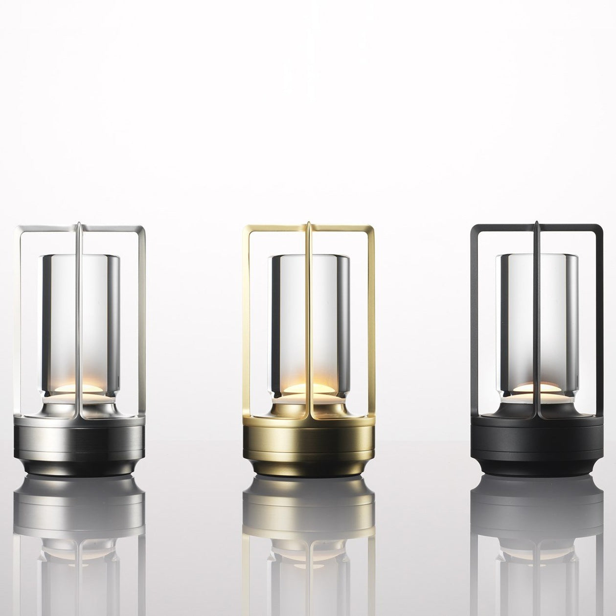 Kabellose Retro-Tischlampe aus Metall – Dimmbar, tragbar, warmweißes Licht – Für Innen- und Außenbereiche