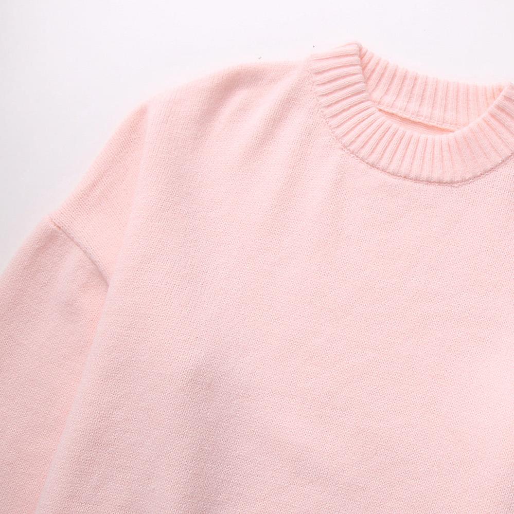 Damen Oversized Pullover In Rosa Mit Weicher Struktur