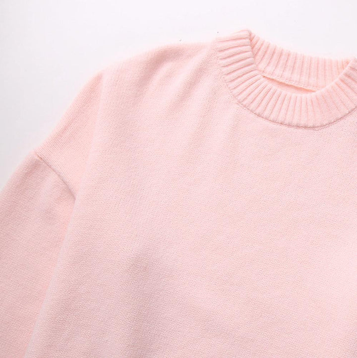 Damen Oversized Pullover In Rosa Mit Weicher Struktur