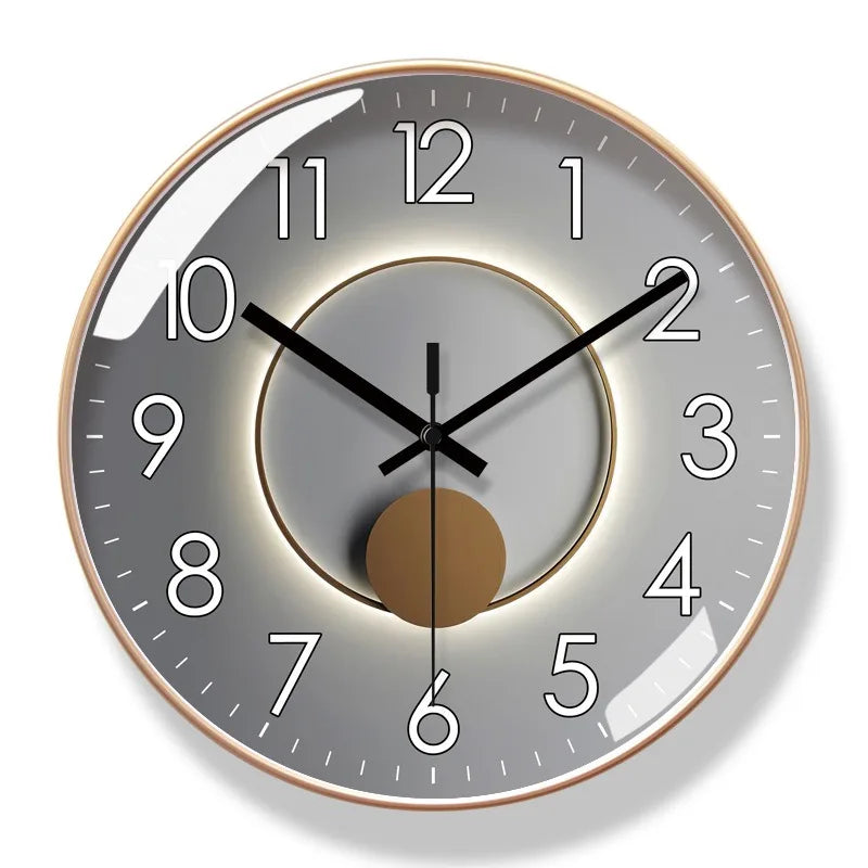 Moderne Designer Wanduhr ohne Ticken – Stilvolle & leise Uhr für Wohnzimmer