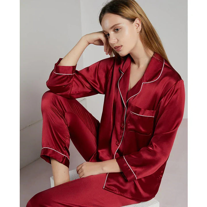 Damen Pyjama Set Aus Wildlederoptik Mit Zipp Details