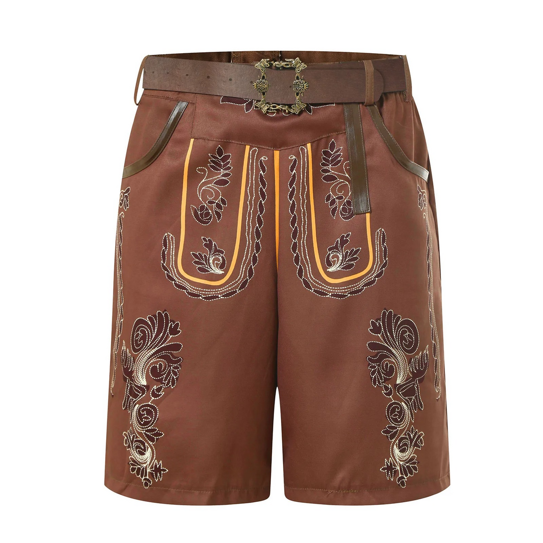 Herren Trachten Shorts Mit Besticktem Design