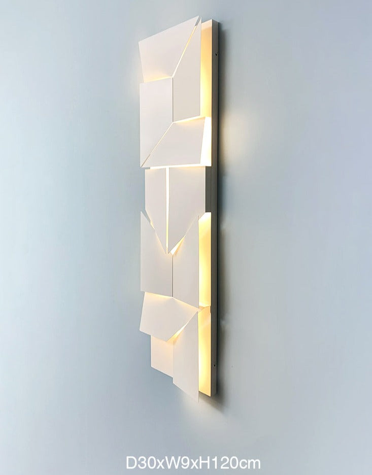 Elegante, moderne 3D-LED-Wandleuchte