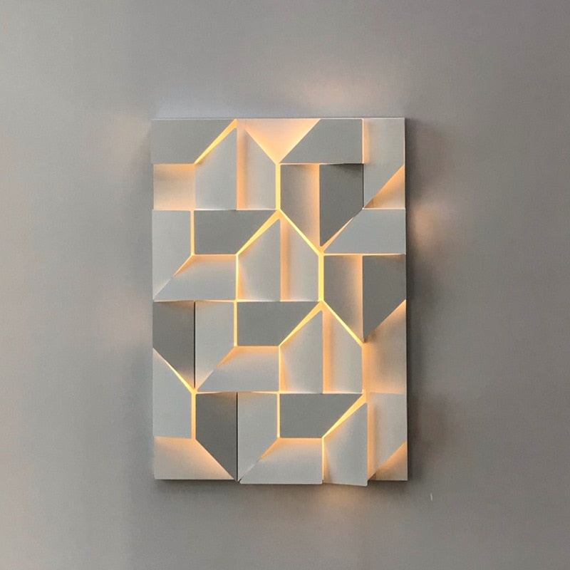 Elegante, moderne 3D-LED-Wandleuchte