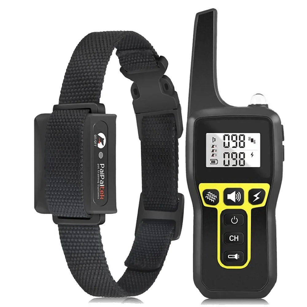 Wasserdichtes Hunde-Trainingshalsband mit Fernbedienung und Anti-Bell-Funktion