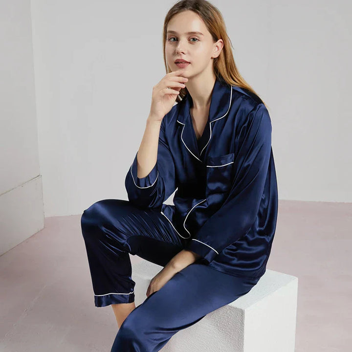 Damen Pyjama Set Aus Wildlederoptik Mit Zipp Details