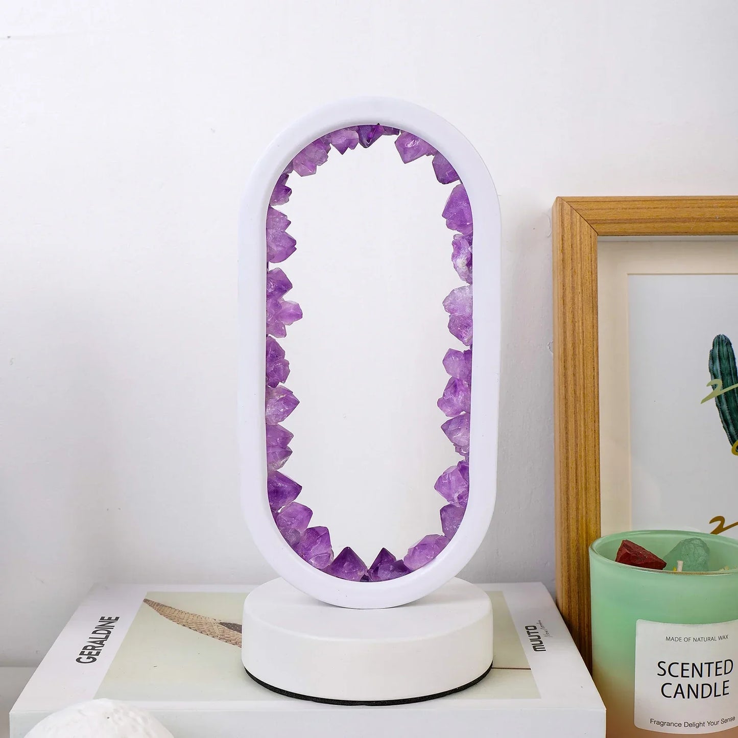 Natürliche Amethystlampe für Ruhe und Harmonie