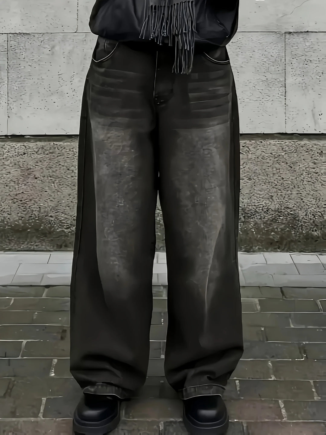 Herren Baggy Jeans Im Streetwear Stil