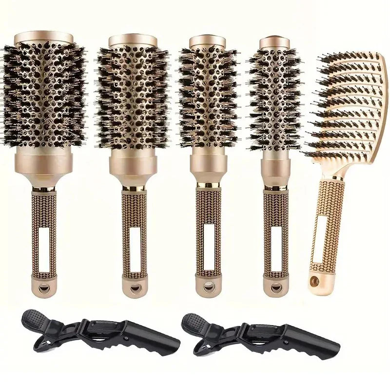 Professionelles rundes Stylingbürsten-Set mit Ionenfunktion für verschiedene Haarlängen