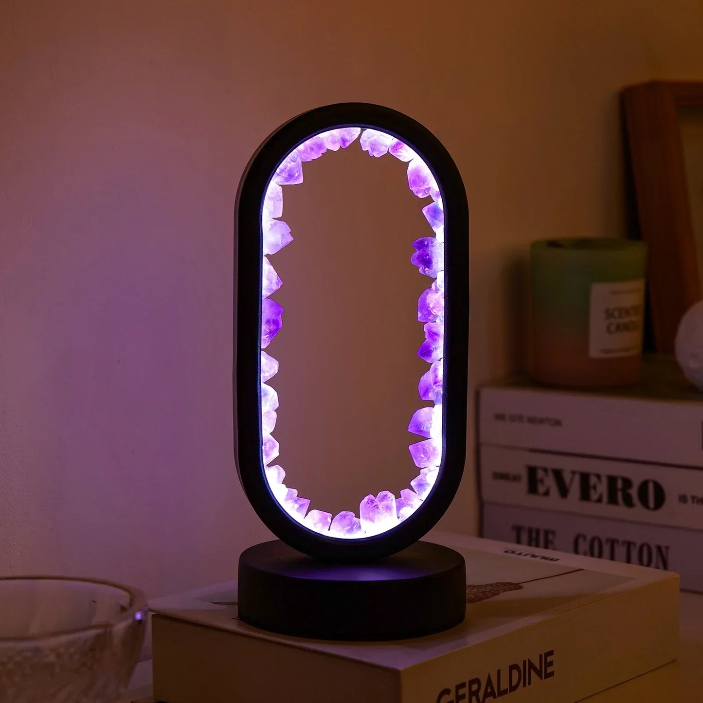 Natürliche Amethystlampe für Ruhe und Harmonie