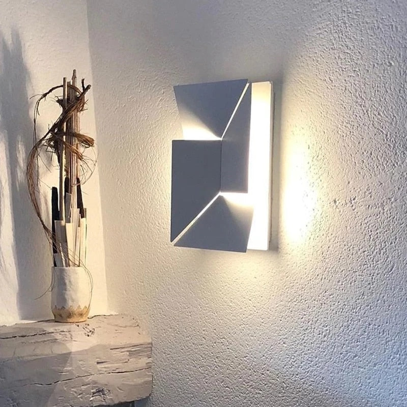 Elegante, moderne 3D-LED-Wandleuchte