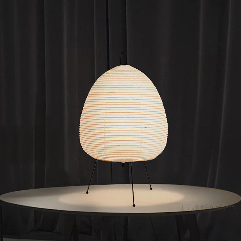Japanische Reispapierlampe – Minimalistisches Design & Sanftes Licht für ruhige Räume