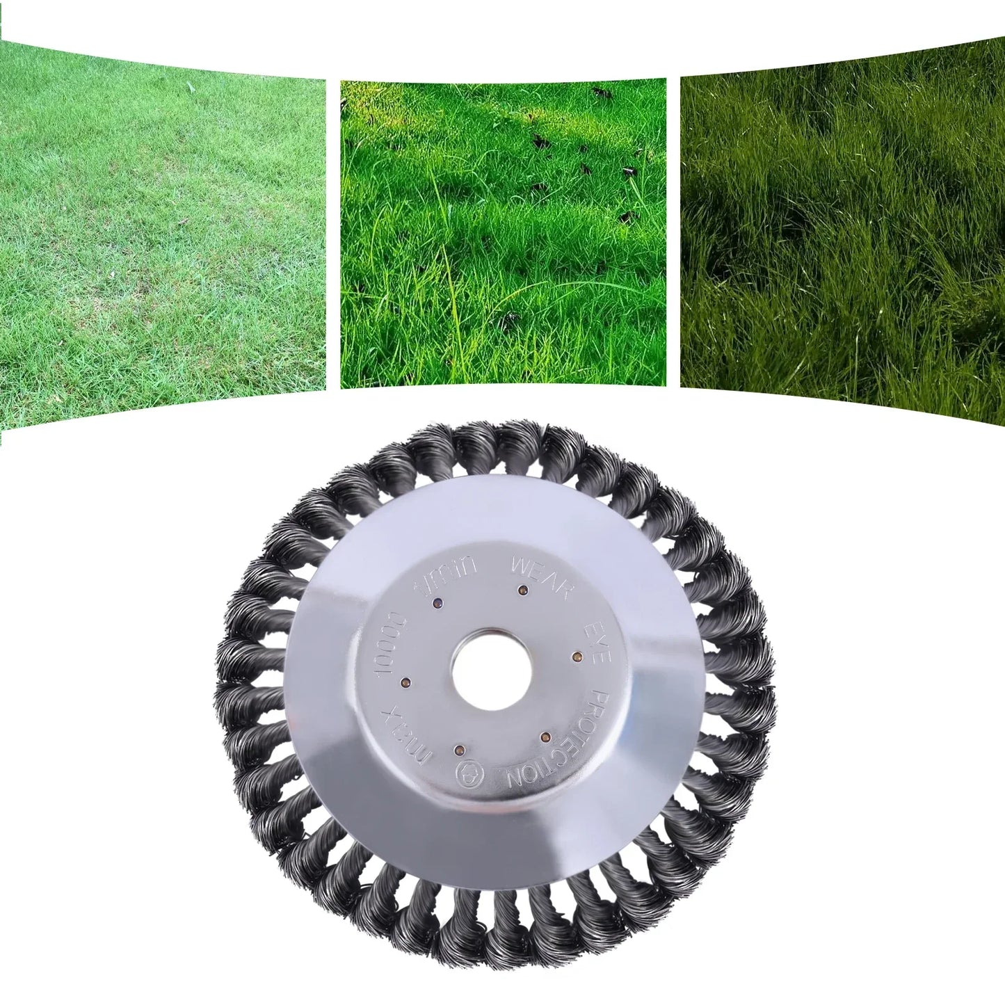 Leistungsstarker Unkrautbürstenkopf für Motorsense zur effizienten Gartenpflege