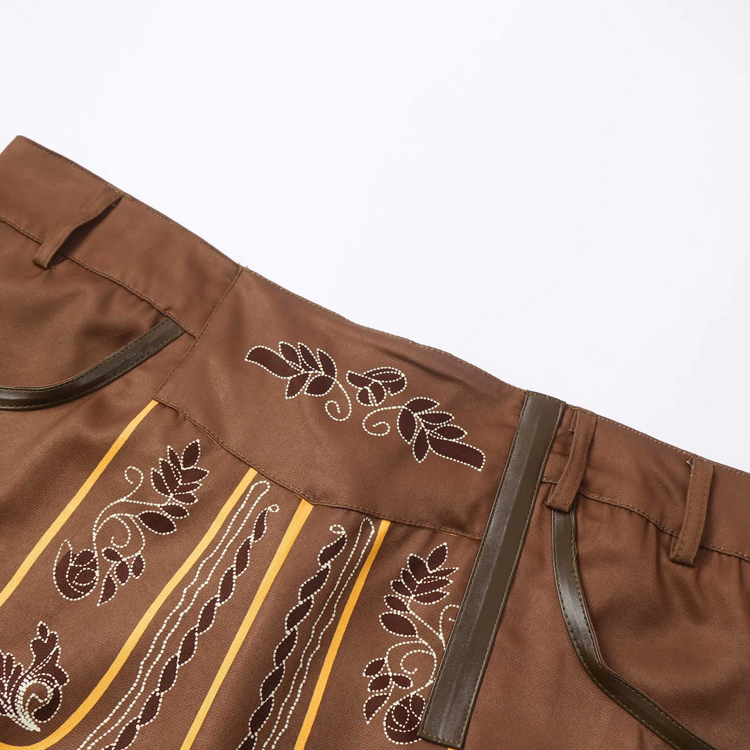 Herren Trachten Shorts Mit Besticktem Design