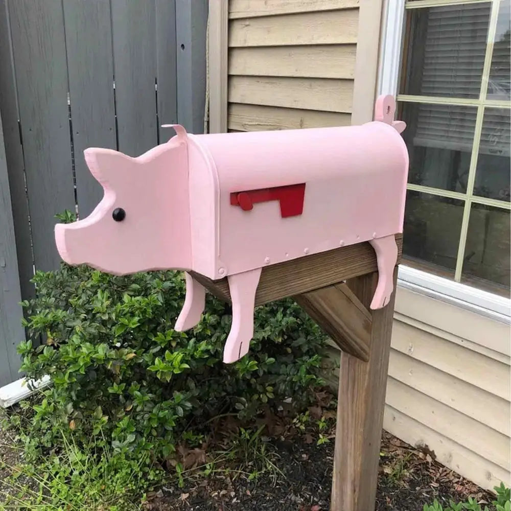 Künstlerischer wetterfester Briefkasten mit Tierskulptur für Garten und Einfahrt