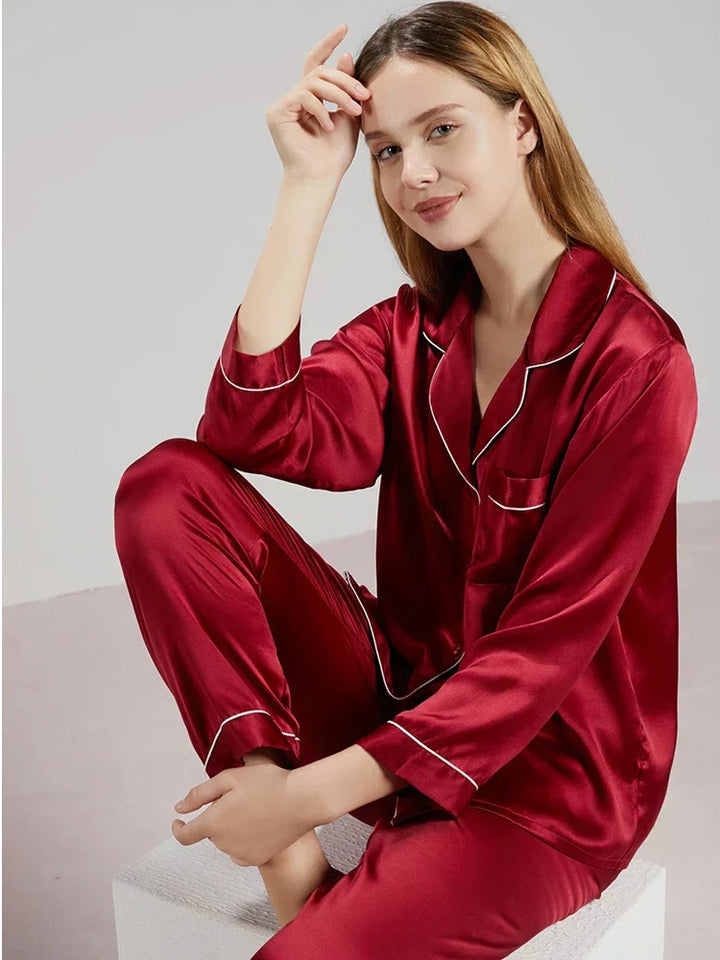 Damen Pyjama Set Aus Wildlederoptik Mit Zipp Details