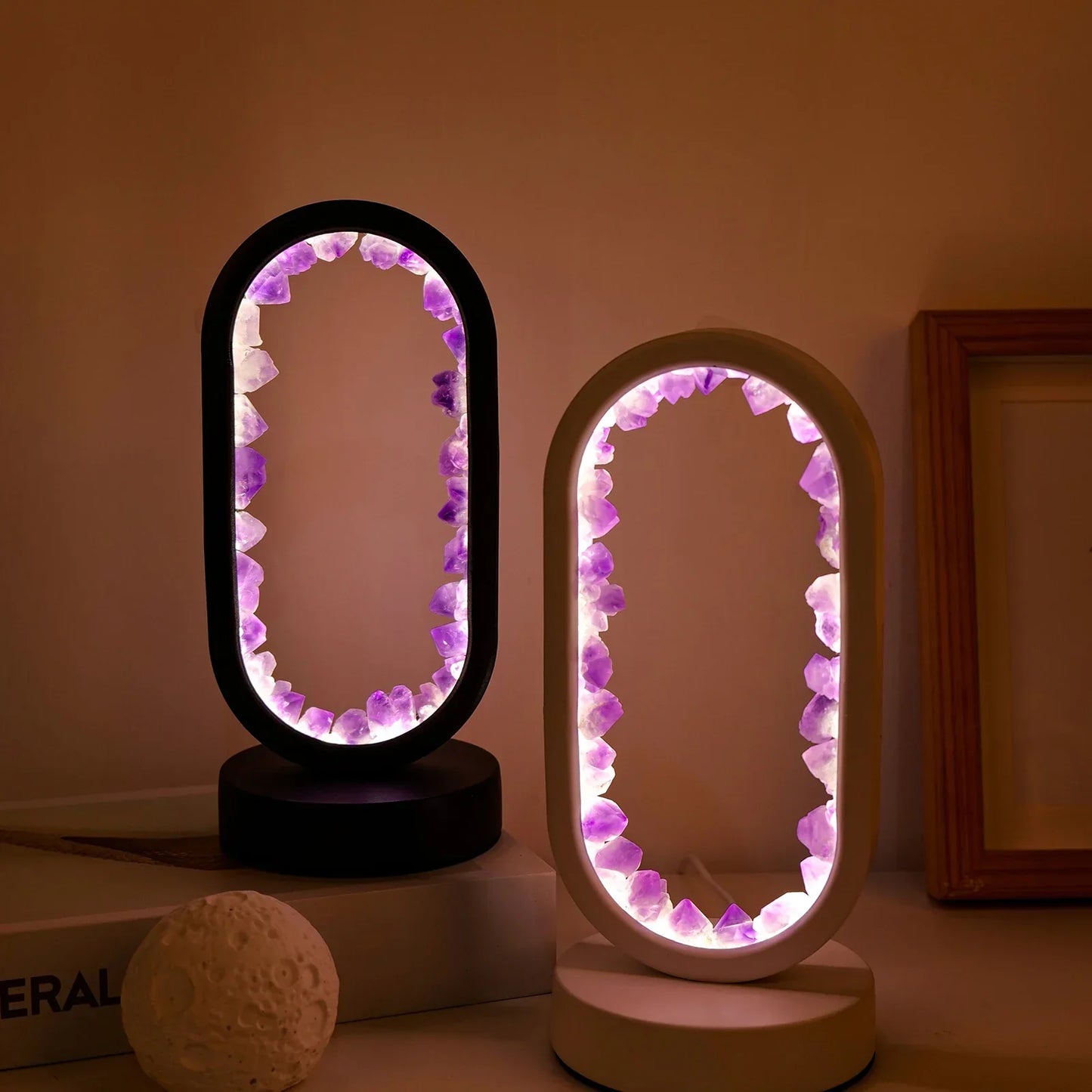Natürliche Amethystlampe für Ruhe und Harmonie