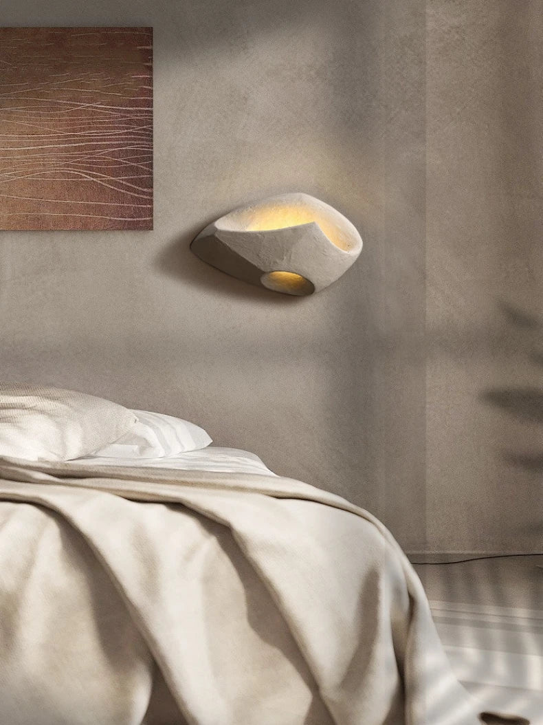 Minimalistische moderne LED-Wandleuchte im Wabi-Sabi-Stil für Wohnzimmer