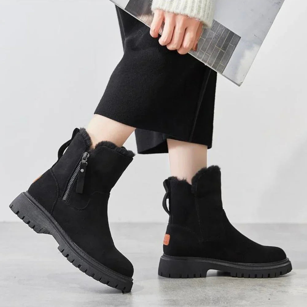 Damen Schneestiefel Mit Wärmendem Innenfutter Und Modernem Look