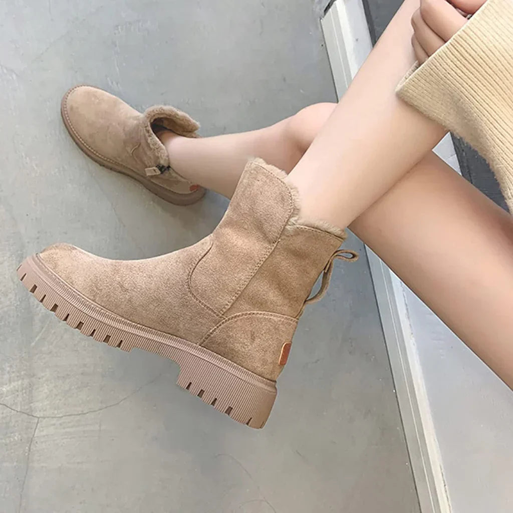 Damen Schneestiefel Mit Wärmendem Innenfutter Und Modernem Look