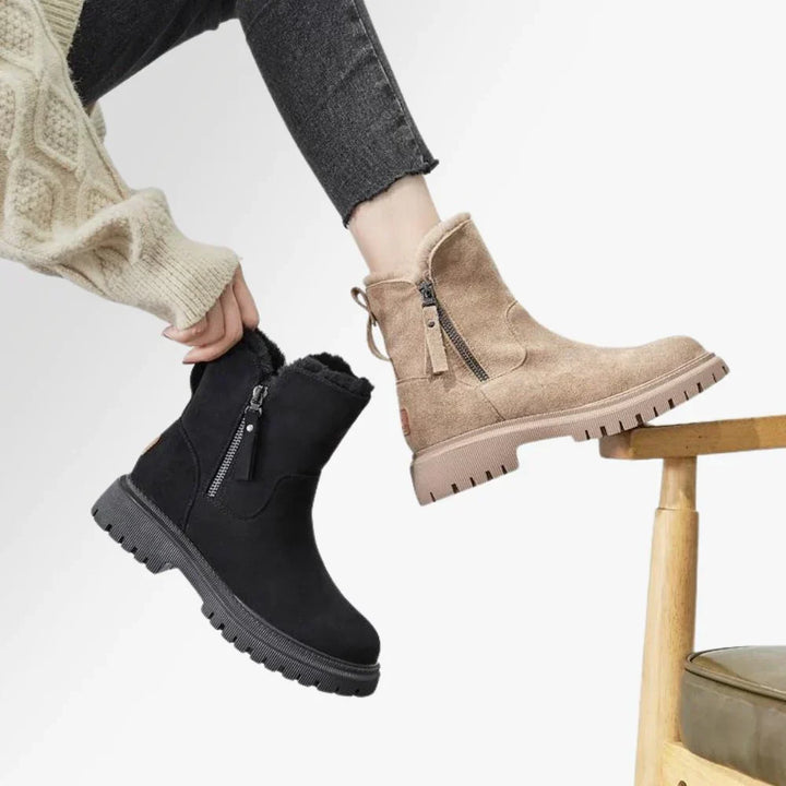 Damen Schneestiefel Mit Wärmendem Innenfutter Und Modernem Look