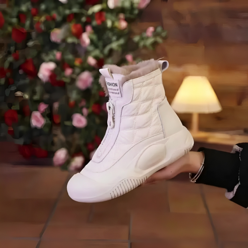 Damen Schneestiefel Mit Modernem Design Und Rutschfester Sohle