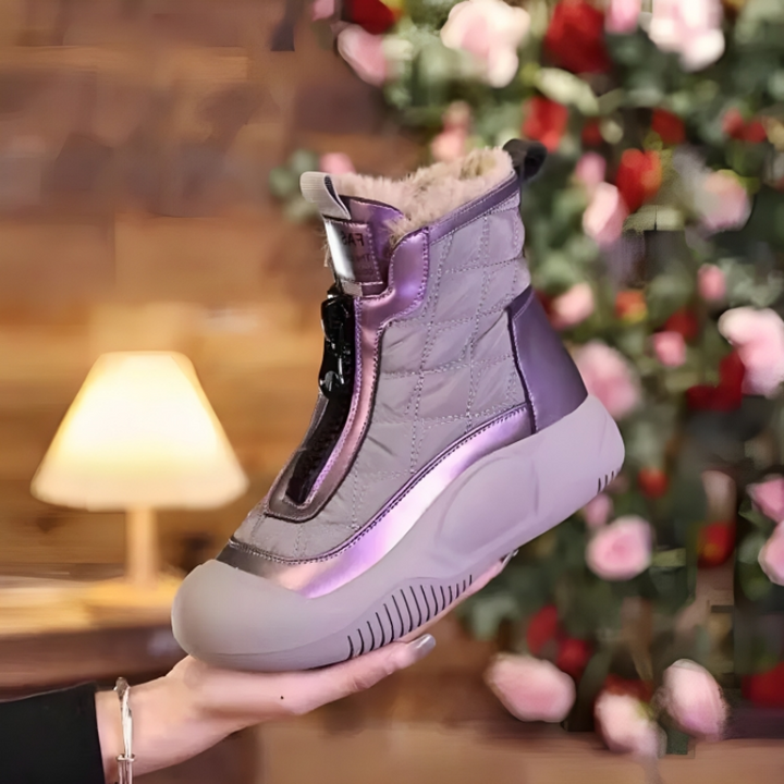 Damen Schneestiefel Mit Modernem Design Und Rutschfester Sohle