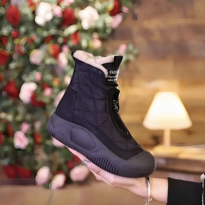 Damen Schneestiefel Mit Modernem Design Und Rutschfester Sohle