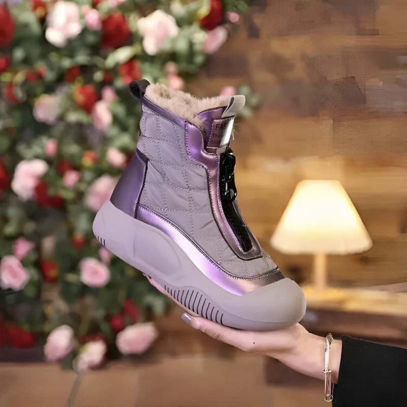 Damen Schneestiefel Mit Modernem Design Und Rutschfester Sohle