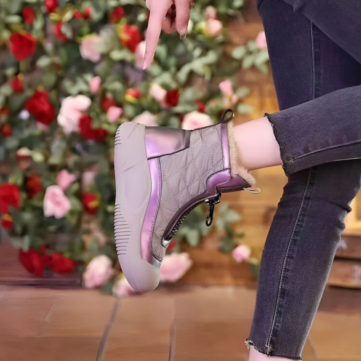 Damen Schneestiefel Mit Modernem Design Und Rutschfester Sohle