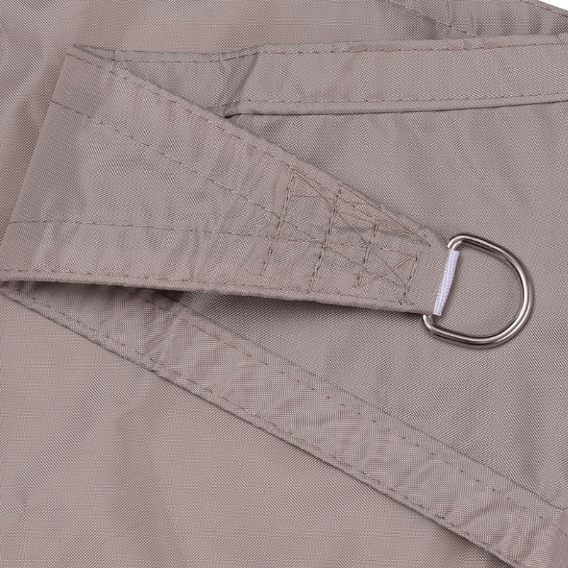 Sonnensegel Dreieckform taupe wasserabweisend mit UV-Schutz