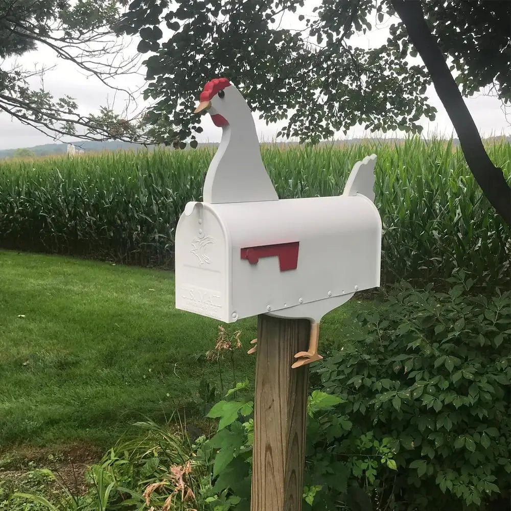 Künstlerischer wetterfester Briefkasten mit Tierskulptur für Garten und Einfahrt