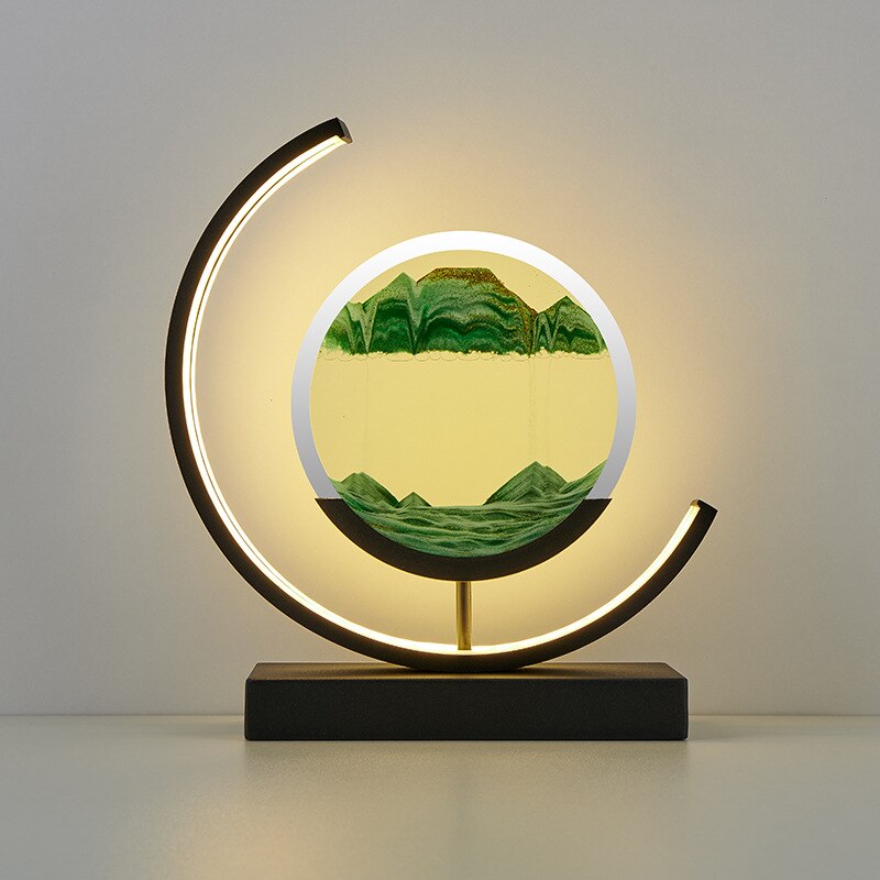 Beruhigende Sandkunst Tischlampe - Ruhige Heim Dekoration