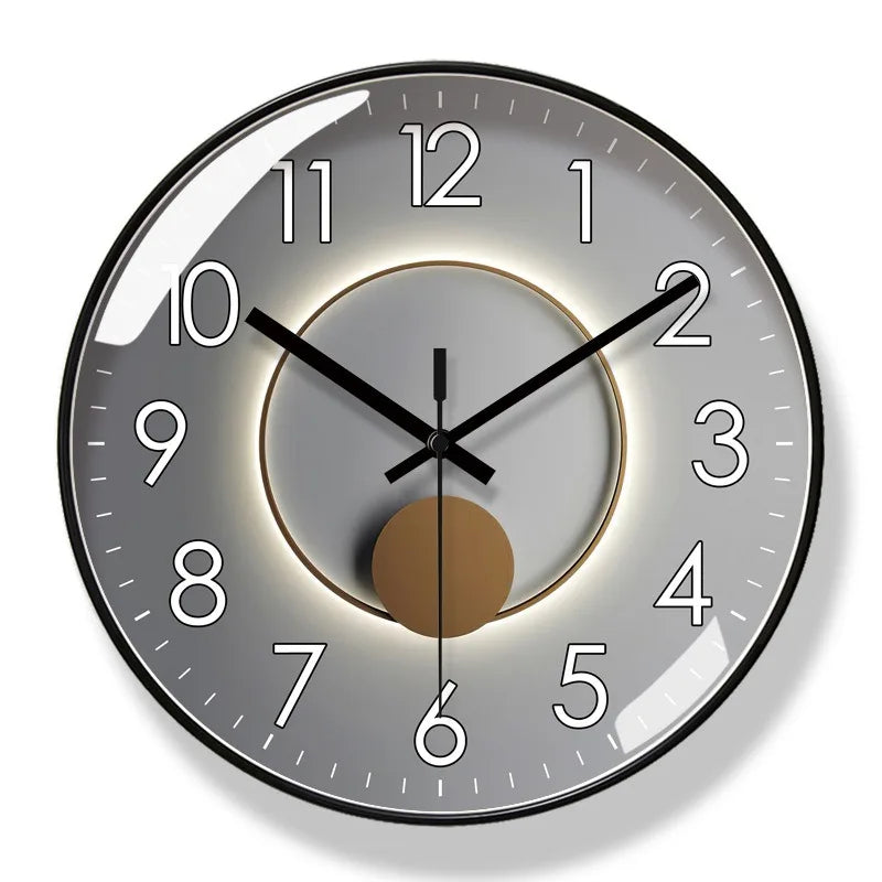 Moderne Designer Wanduhr ohne Ticken – Stilvolle & leise Uhr für Wohnzimmer