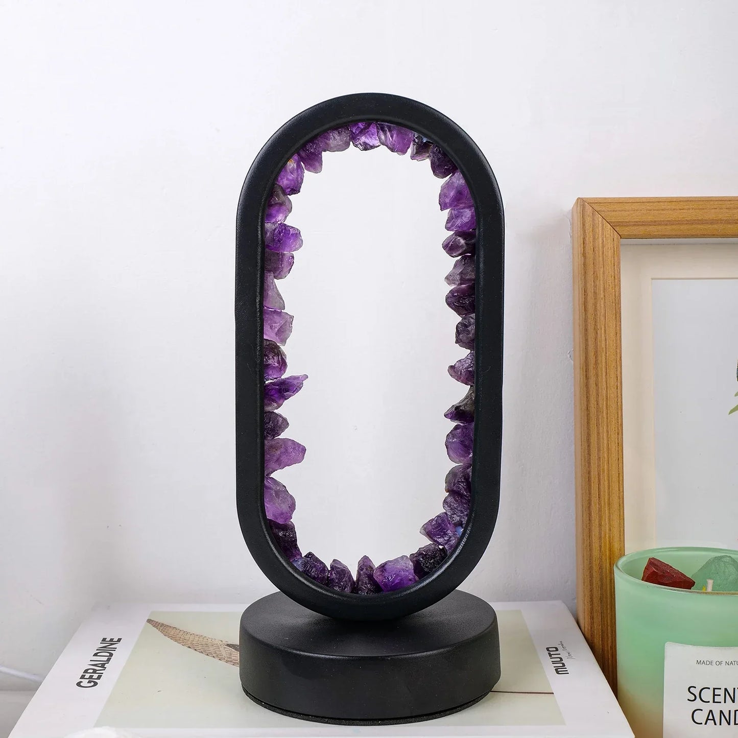 Natürliche Amethystlampe für Ruhe und Harmonie