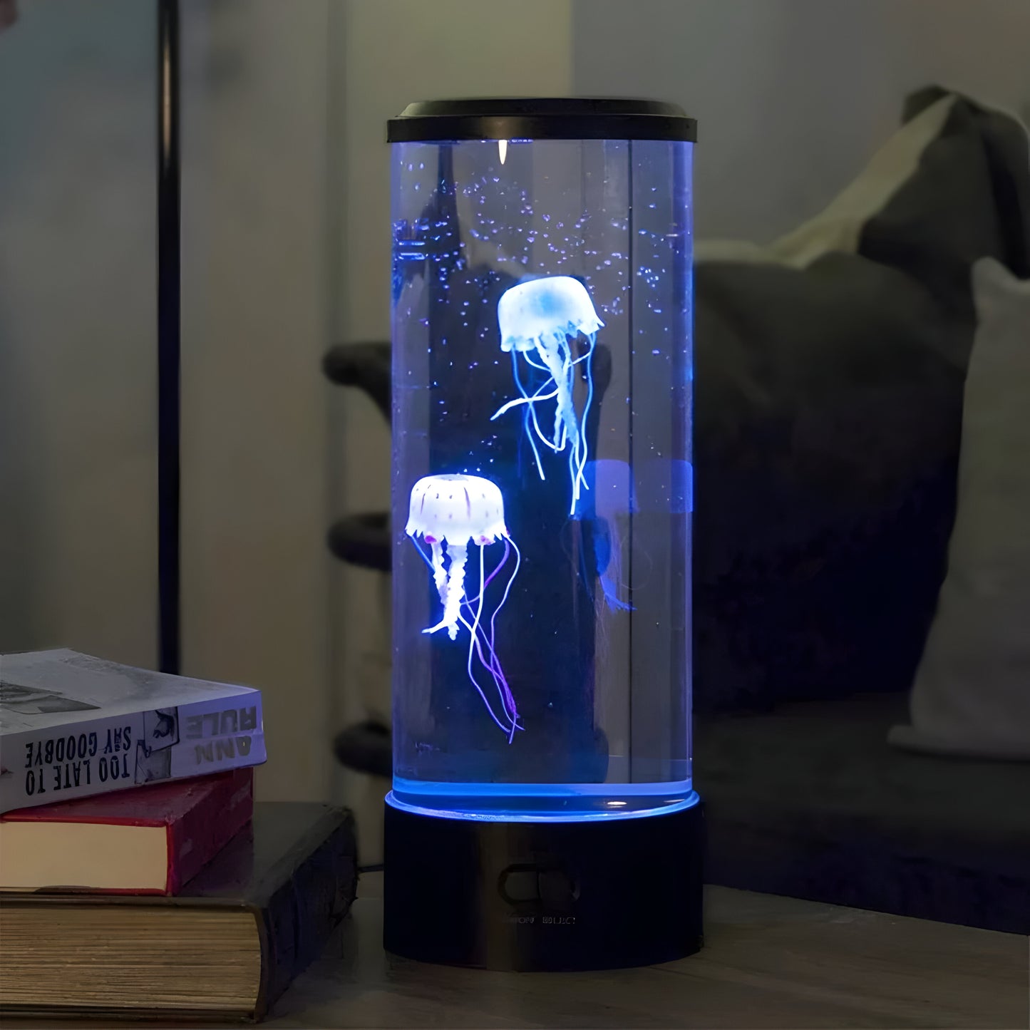 Quallen-Lava-Tischlampe – LED-Stimmungslicht mit realistischem Quallen-Effekt