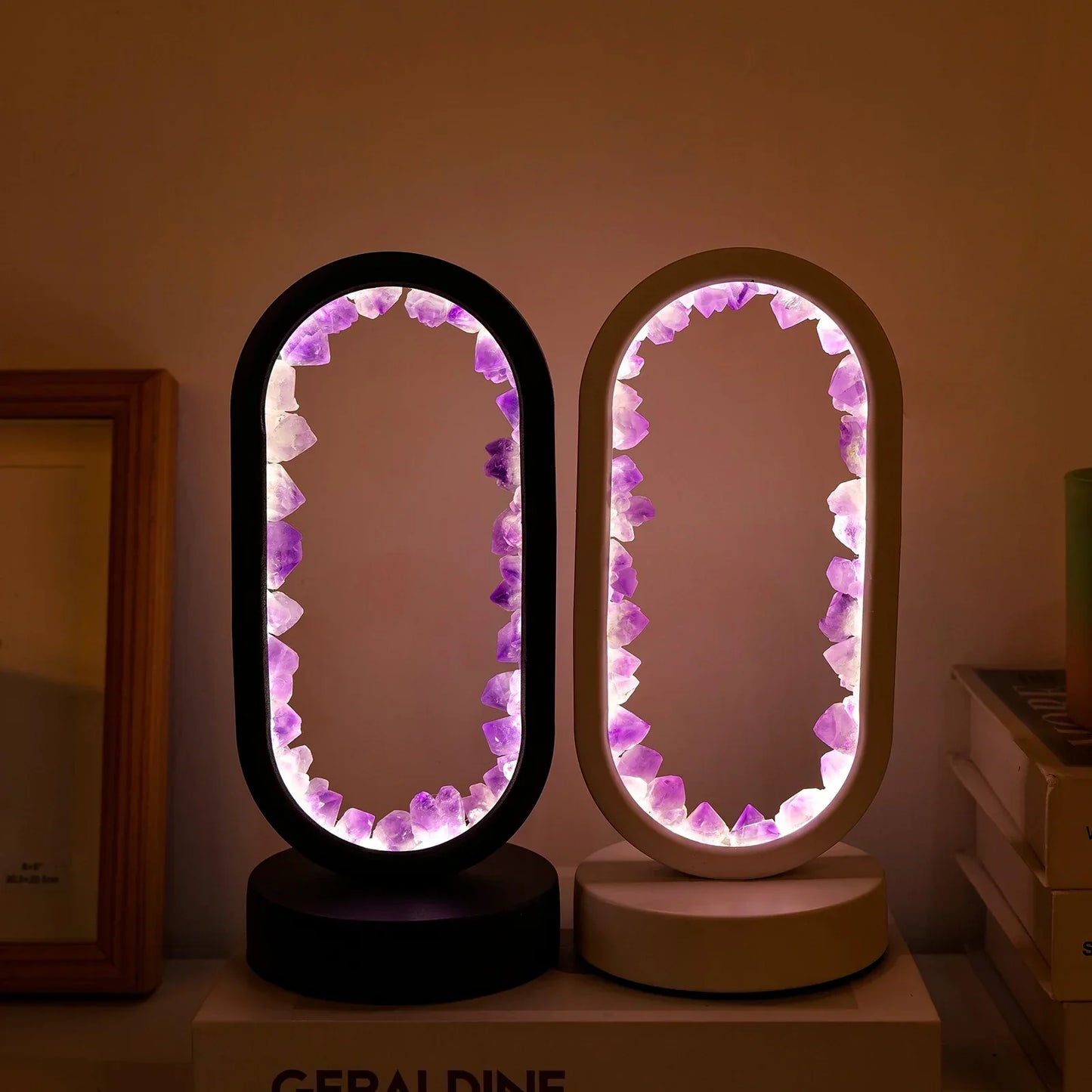 Natürliche Amethystlampe für Ruhe und Harmonie