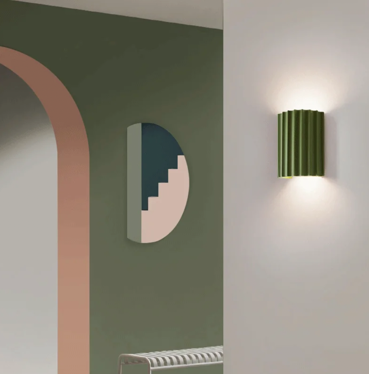 Moderne Wandlampe aus Kunstharz – Stilvolle LED-Wandleuchte für Wohn- und Schlafräume