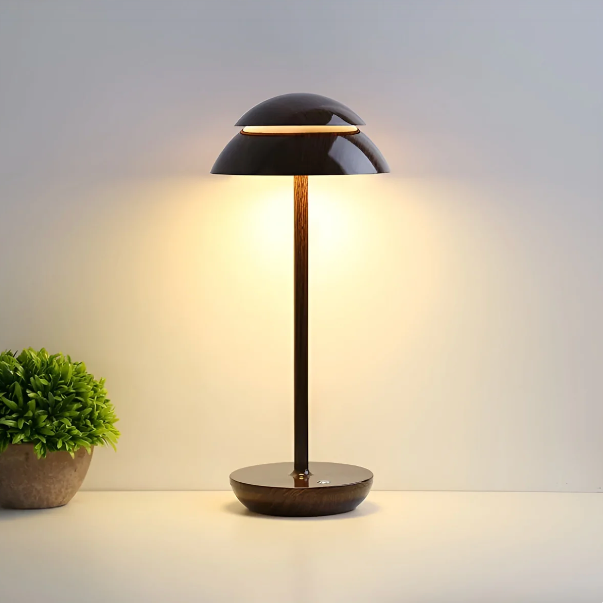 Kabellose, wiederaufladbare LED-Tischleuchte mit Touch-Dimmer – Elegantes Licht für jeden Raum