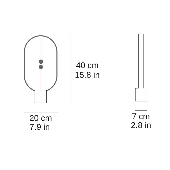 Moderne LED-Tischlampe mit magnetischem Schalter für Büro und Wohnzimmer