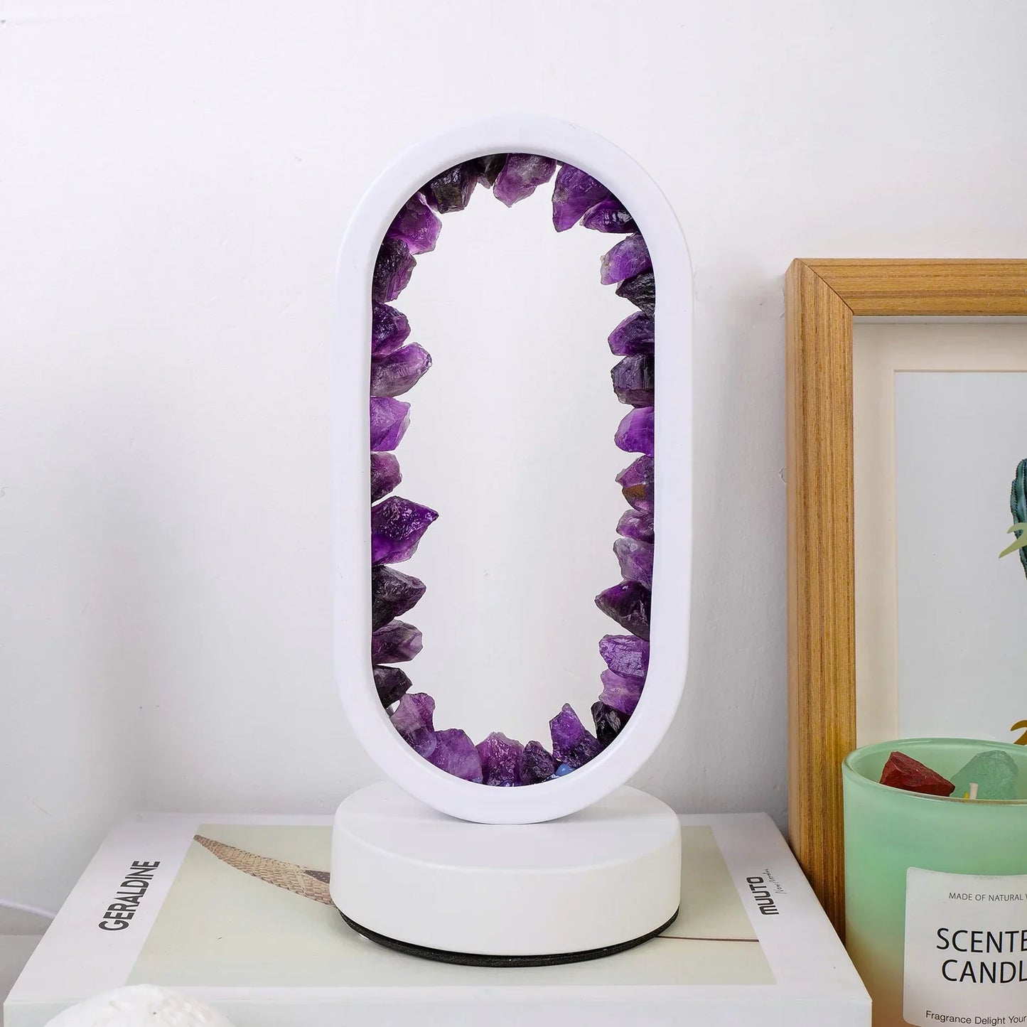 Natürliche Amethystlampe für Ruhe und Harmonie