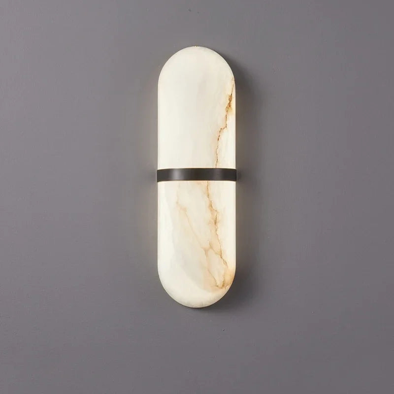 Skandinavische moderne LED-Wandleuchte mit Steinoptik für Wohnzimmer