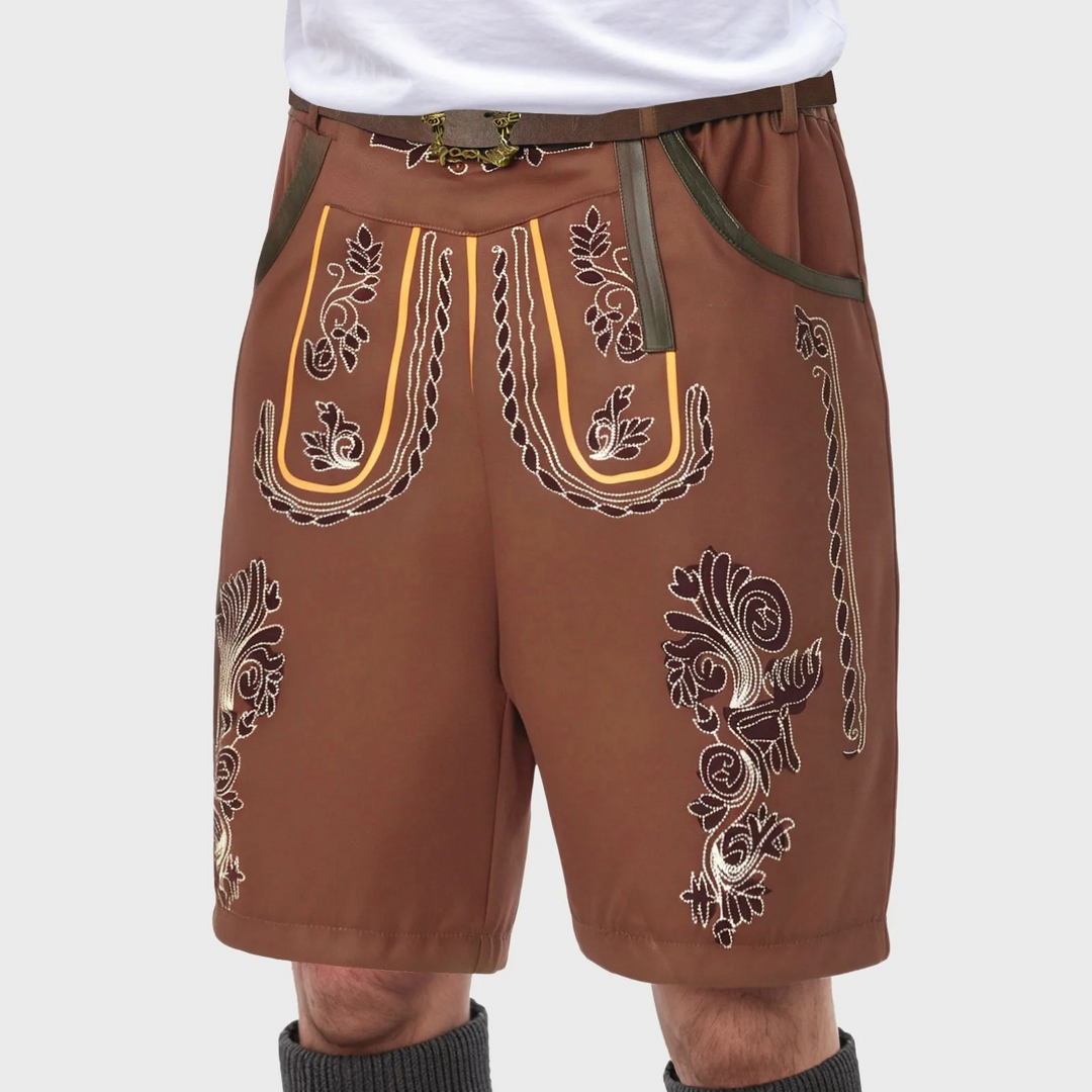 Herren Trachten Shorts Mit Besticktem Design