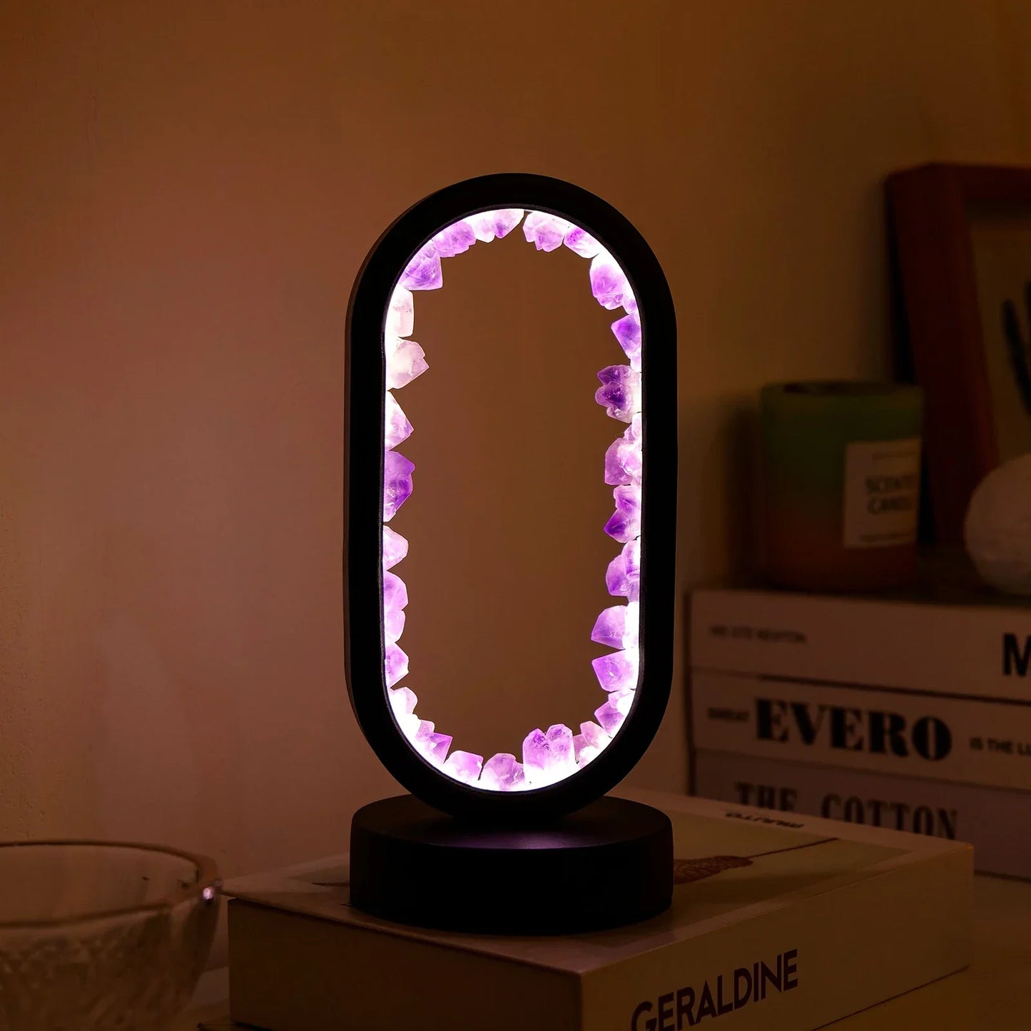 Natürliche Amethystlampe für Ruhe und Harmonie