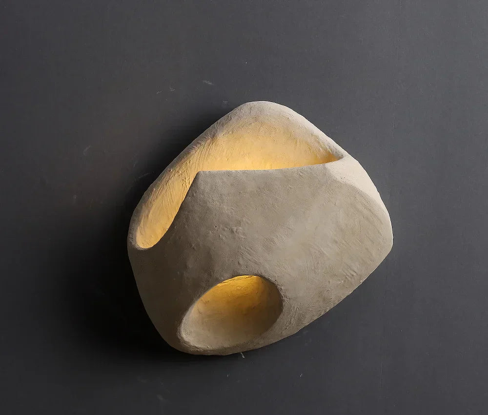 Minimalistische moderne LED-Wandleuchte im Wabi-Sabi-Stil für Wohnzimmer