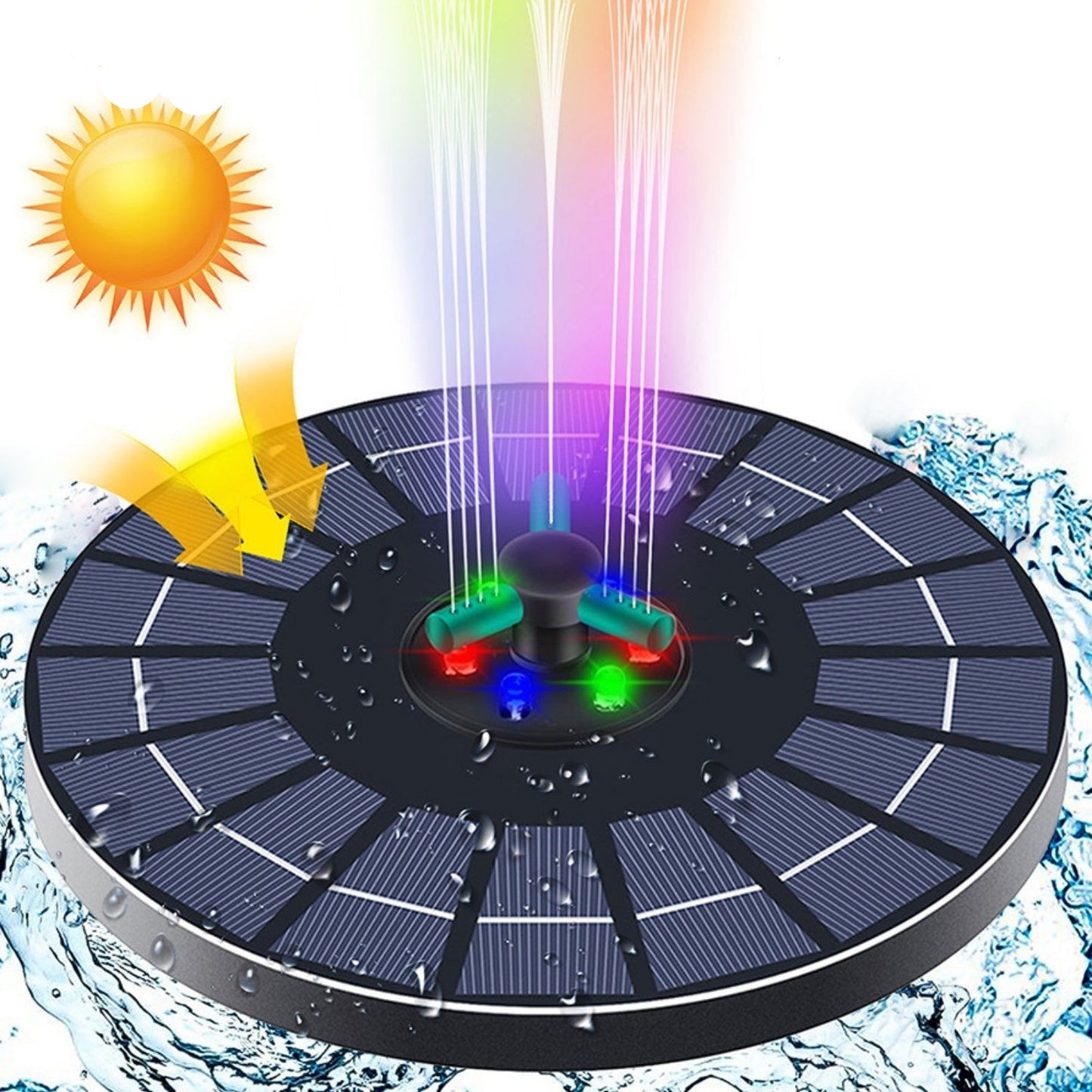 Umweltfreundlicher Gartenbrunnen für Vögel – Solarbetriebene Wasserfontäne für Ihren Garten
