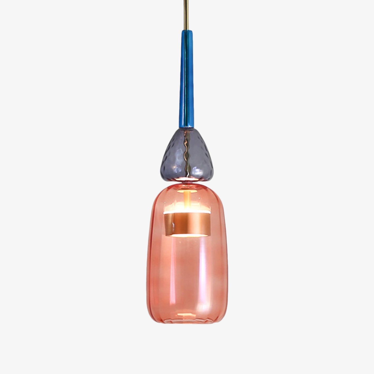 Moderne LED-Hängelampe mit farbiger Schirmoptik – für Wohnräume