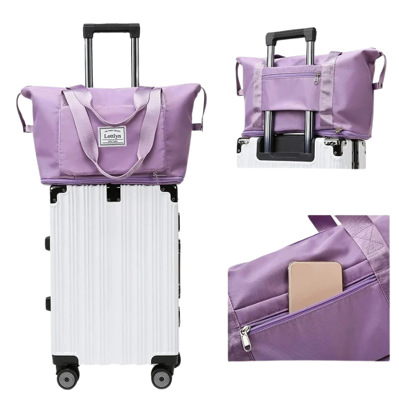 Praktische und kompakte faltbare Reisetasche