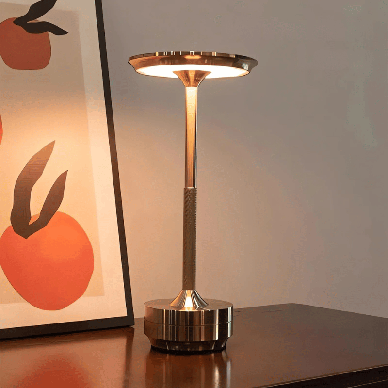 Schnurlose LED-Tischlampe mit Touch-Dimmung - Wiederaufladbare Designerlampe
